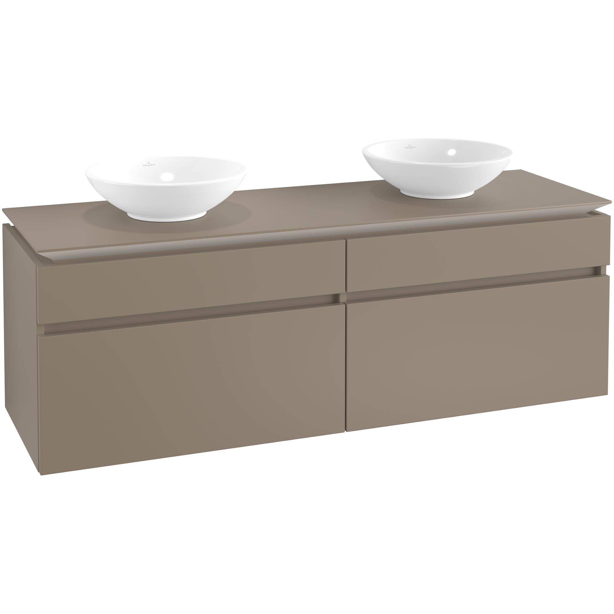 Tvättställsskåp Villeroy & Boch Legato 1600 med 4 Lådor för Två Tvättställ från Memento