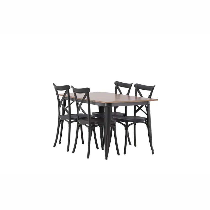 Spisegruppe Venture Home Tempe med 4 Crosett Stoler