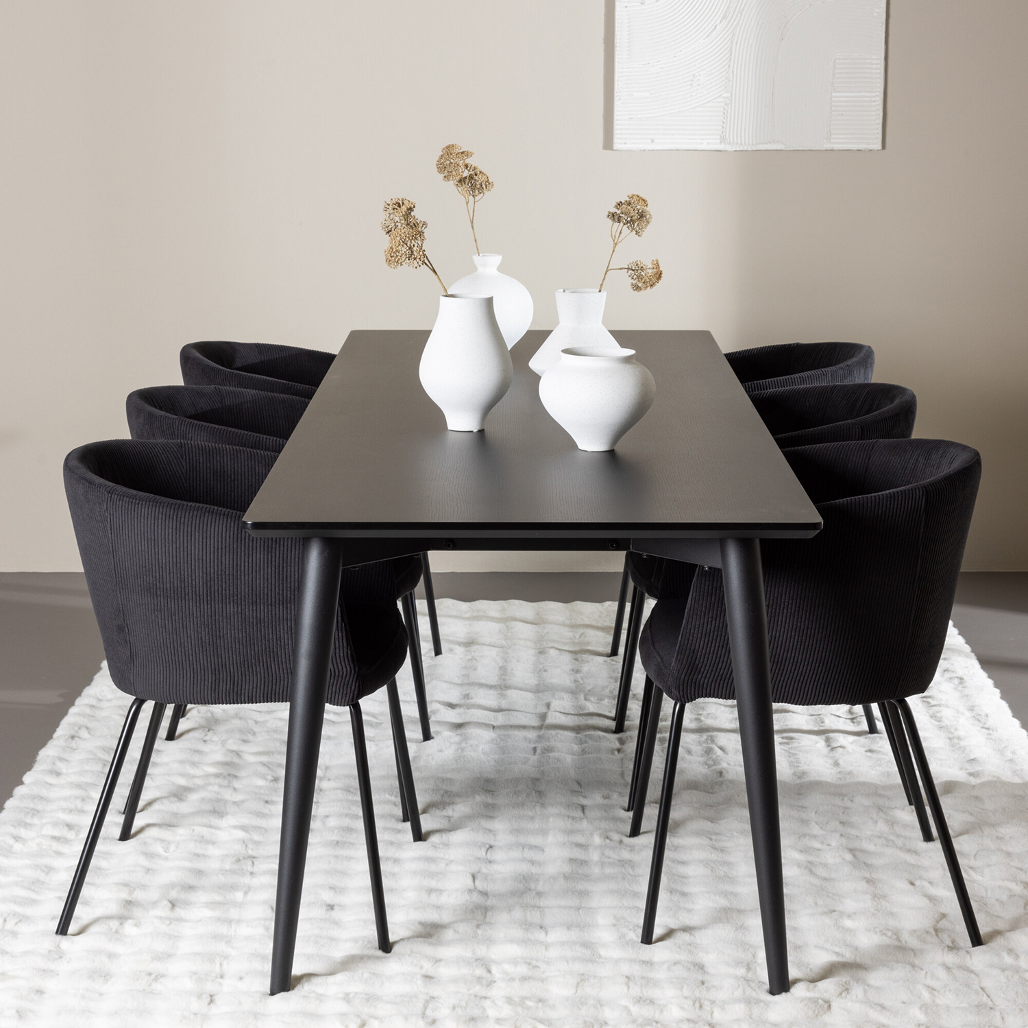 Spisegruppe Venture Home Ellis 230 med 6 stk Berit Stoler