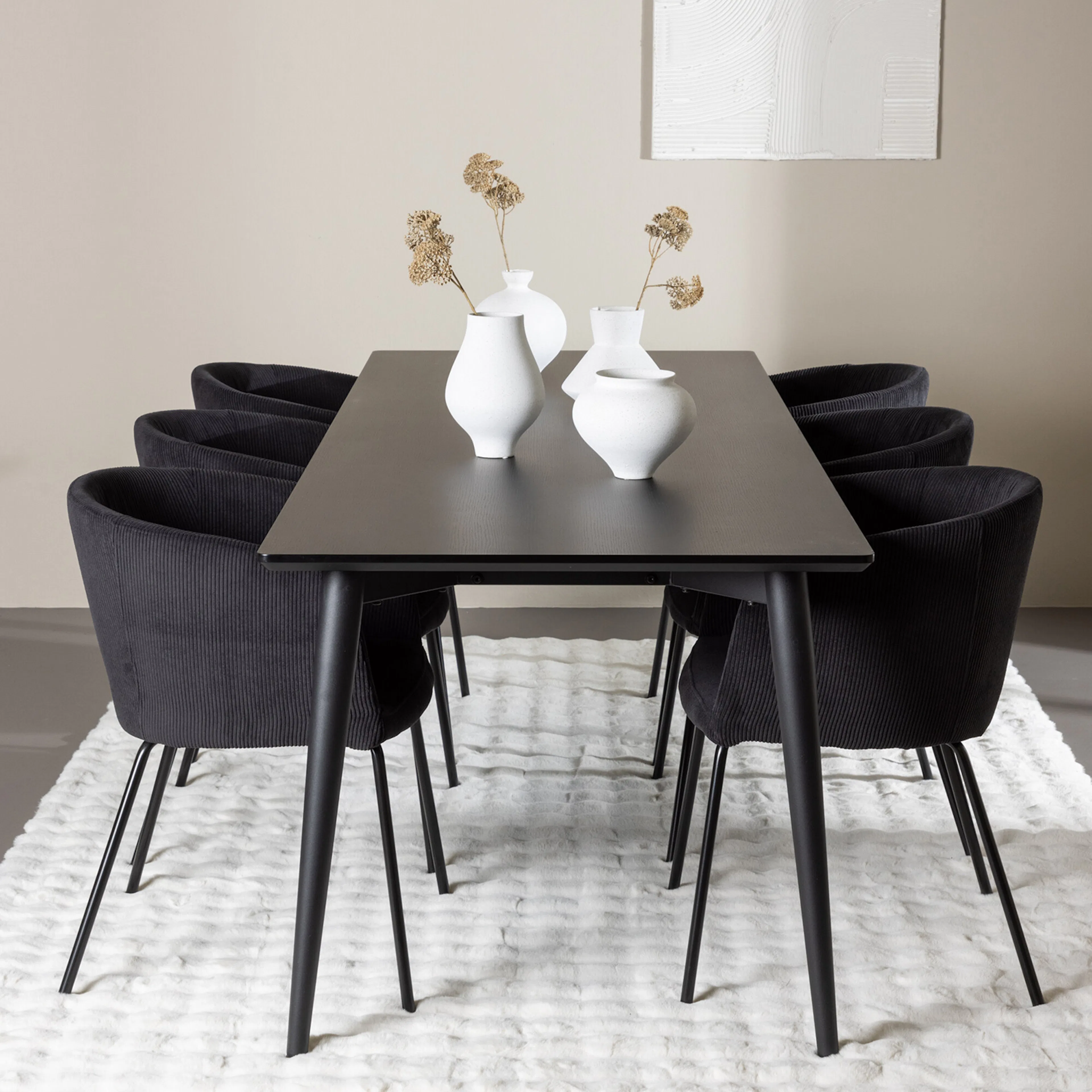 Spisegruppe Venture Home Ellis 230 med 6 stk Berit Stoler