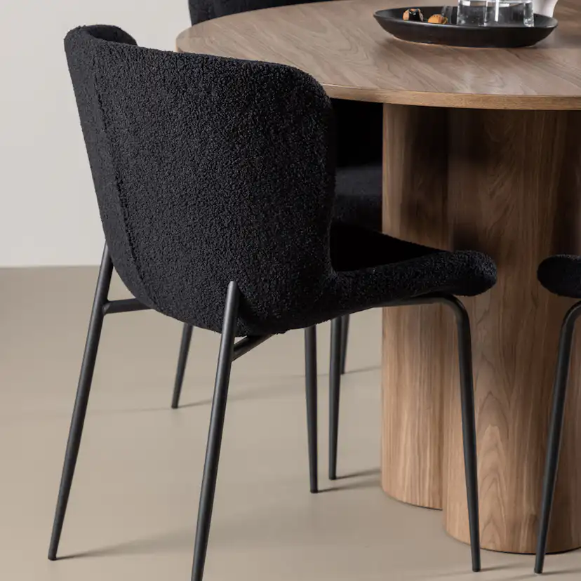 Spisegruppe Venture Home Olivia Ø110 med 4 stk Modesto Stoler