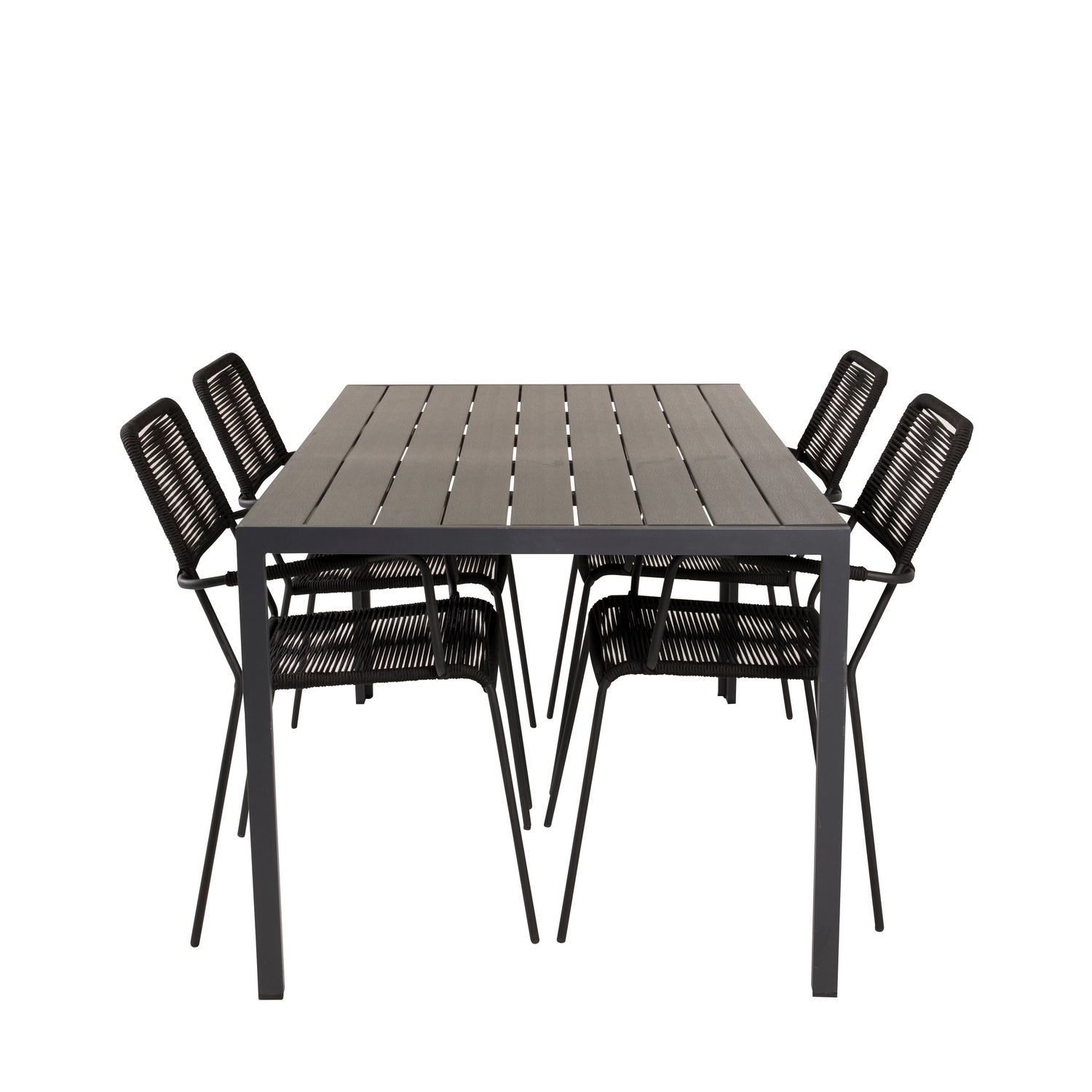 Spisegruppe Venture Home Bront 150 med 4 Leon Lenestoler