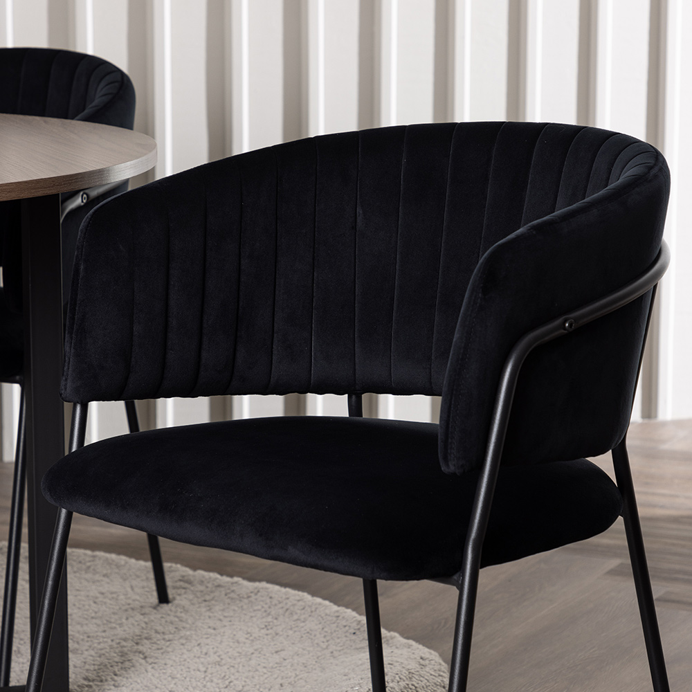 Spisegruppe Venture Home Durango Ø120 cm med 4 stk Selma Stoler