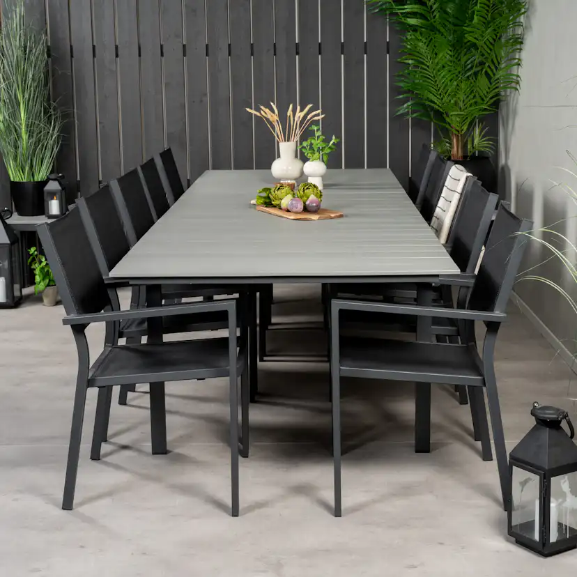 Spisegruppe Venture Home Lova 224/324 med 10 Copacabana Lenestoler