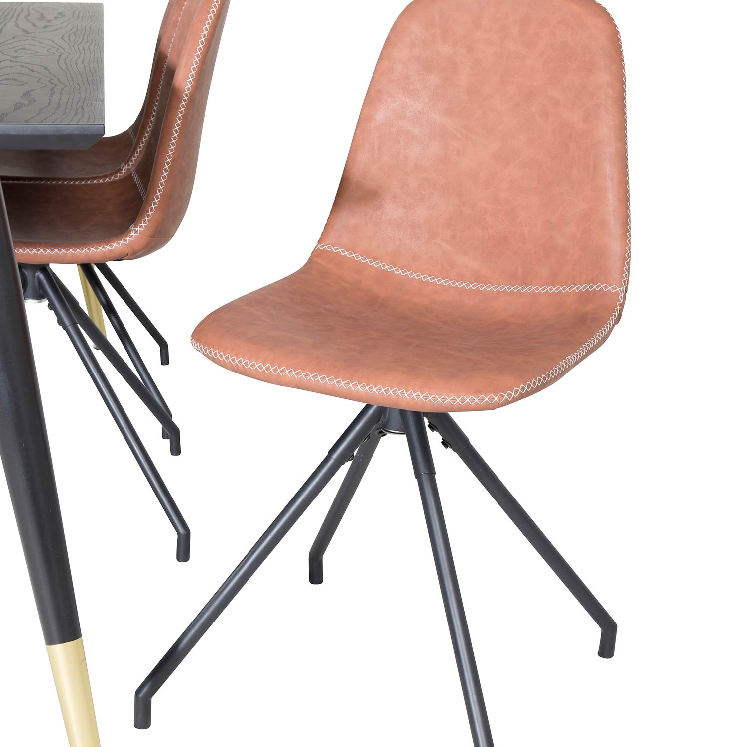Spisegruppe Venture Home Dipp med 6 Polar Snurr Stoler