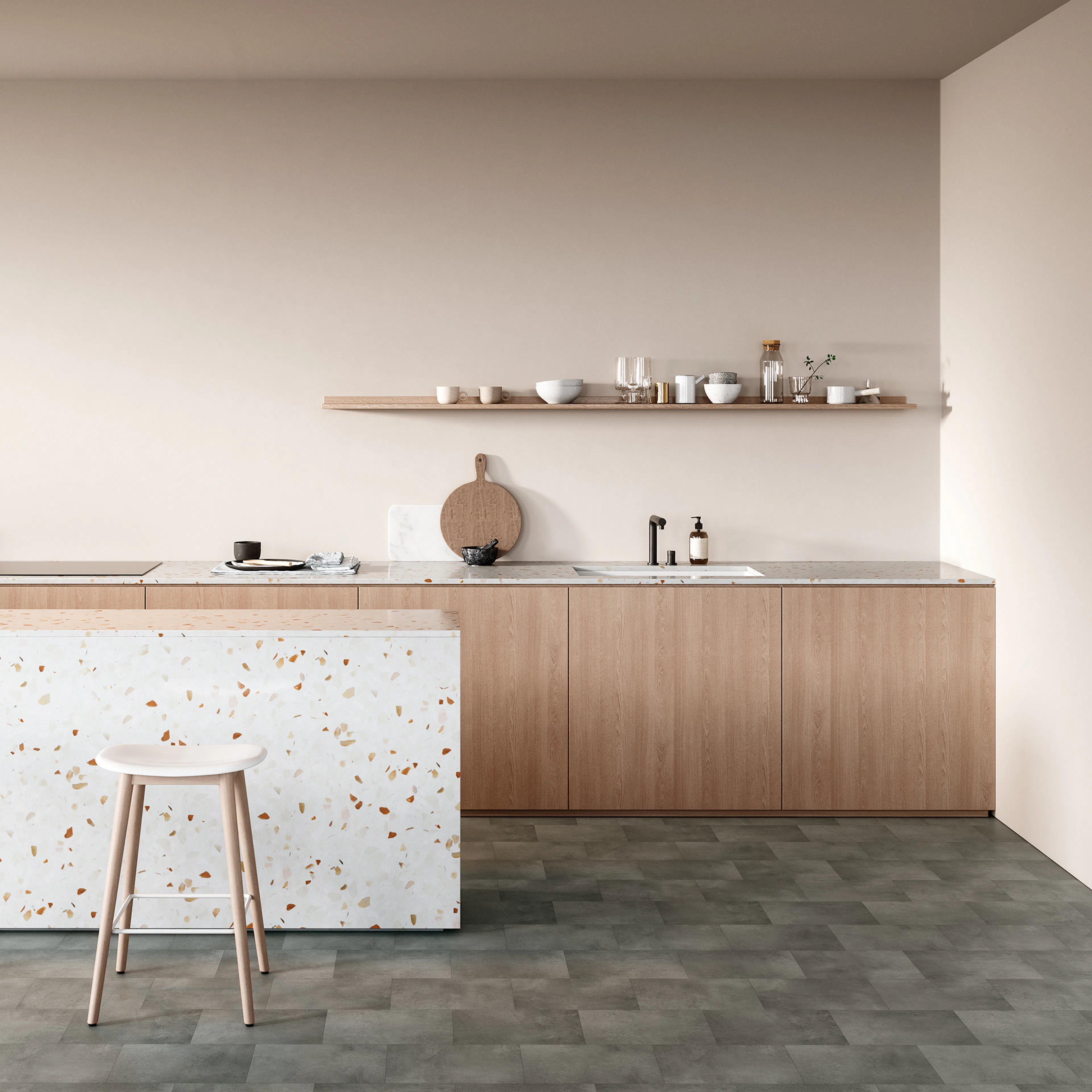 VINYLGOLV Tarkett 300-ICONIK 280T-METON -ANTHRACITE Bredd: 3000 mm