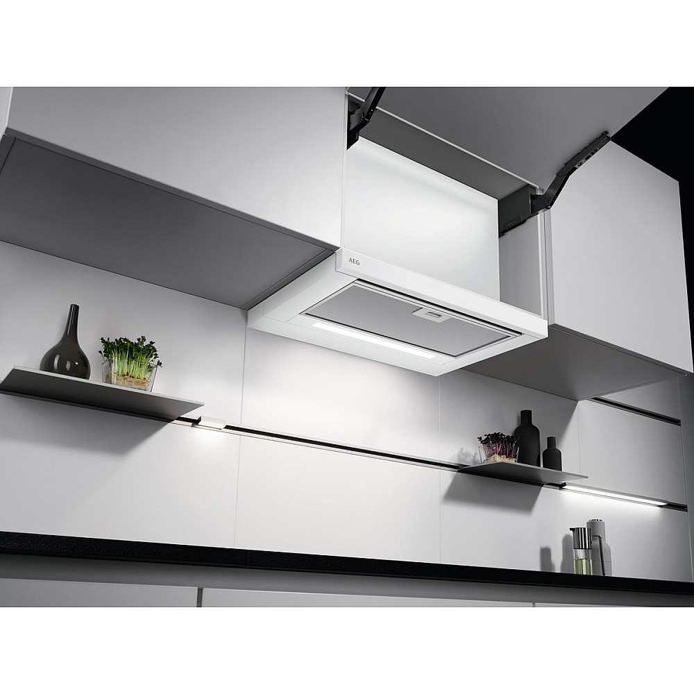 Fritthengende Kjøkkenvifte AEG DPE5650W ExtractionTech Plus Hvit