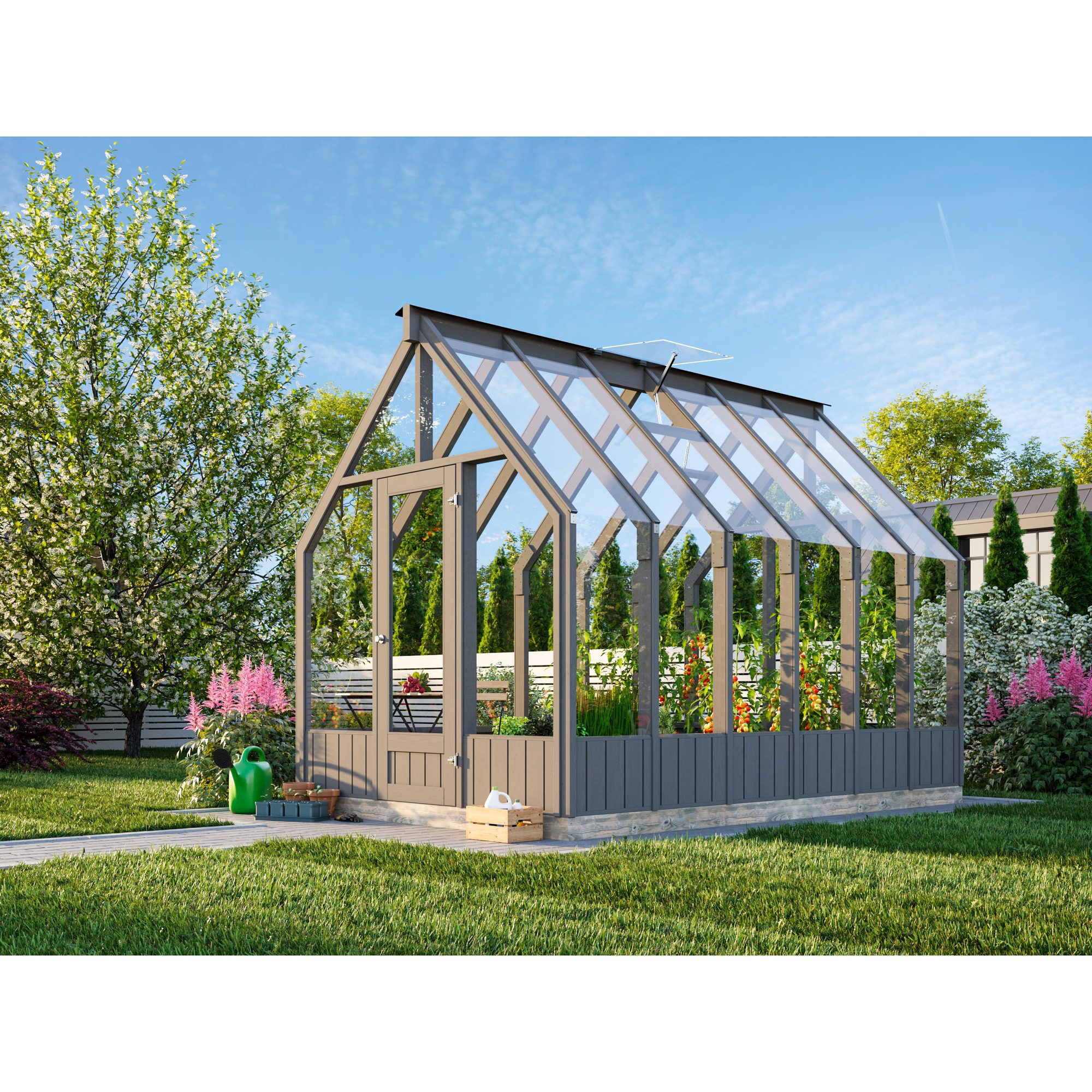 Drivhus Palmako Emilia 8,2 M2 Gråmalt