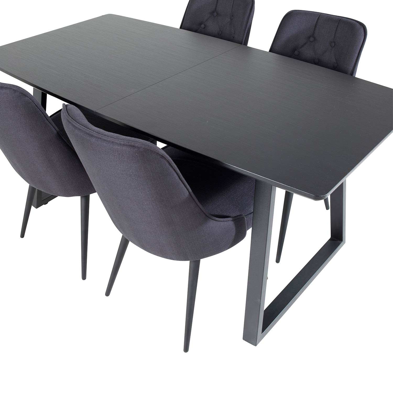 Spisegruppe Venture Home Ina med 4 Vera Stoler Polyester