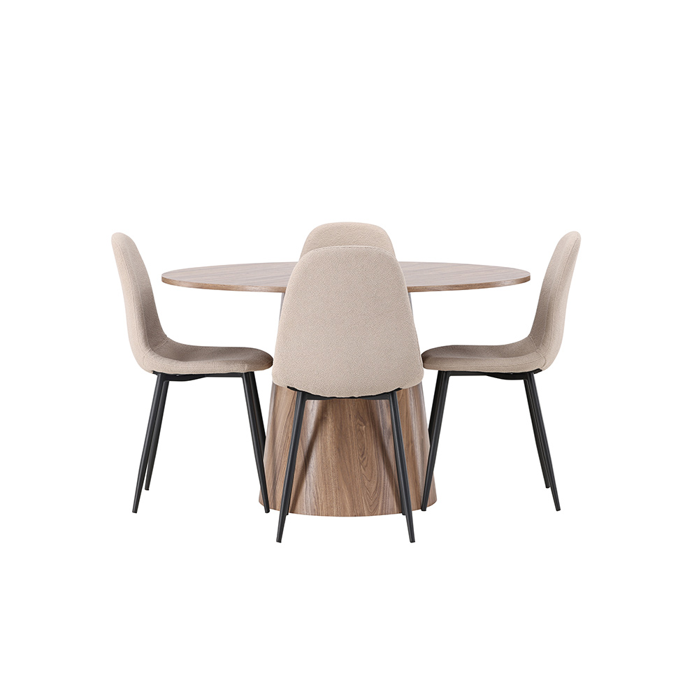 Spisegruppe Venture Home Lanzo med 4 Polar Stoler