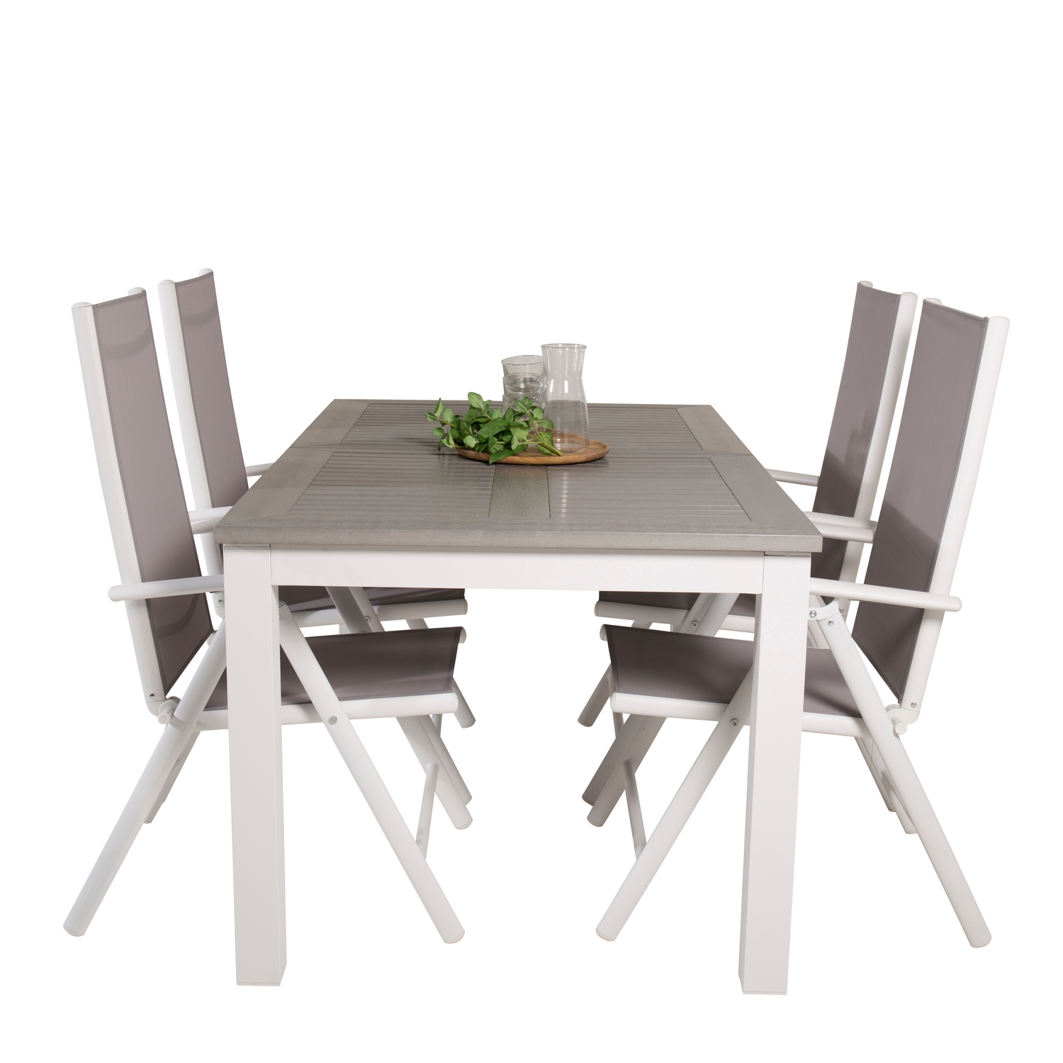 Spisegruppe Venture Home Aleyna 152/210 med 4 Bront Stoler