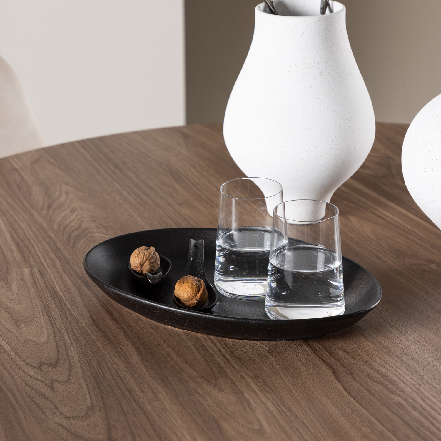 Spisegruppe Venture Home Olivia Ø110 med 4 stk Polar Stoler Fløyel