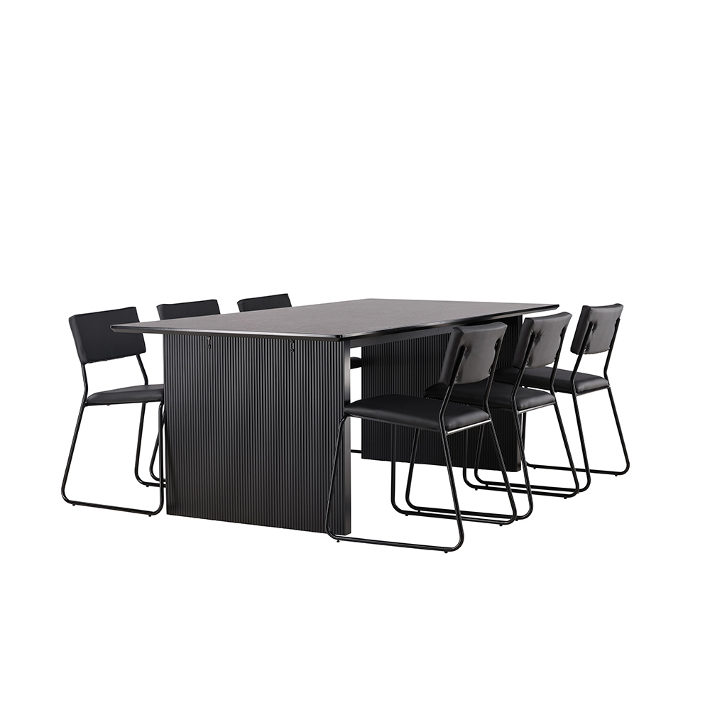 Spisegruppe Venture Home Vail med 6 Kenth Stoler