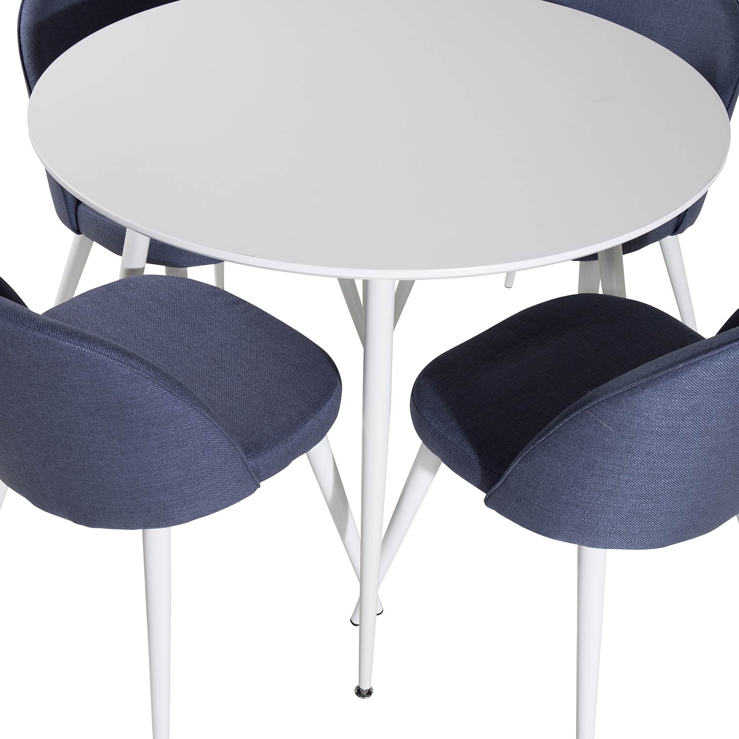 Spisegruppe Venture Home Plake med 4 Valentina Stoler Polyester Rundt