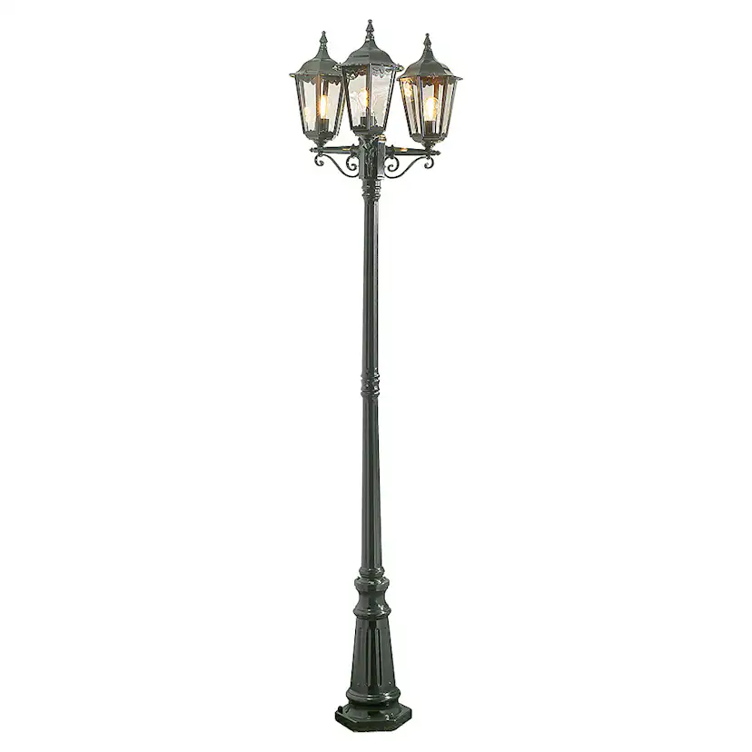 Stolpelampe Gnosjö Konstsmide Firenze 3-arm E27 med Stolpe