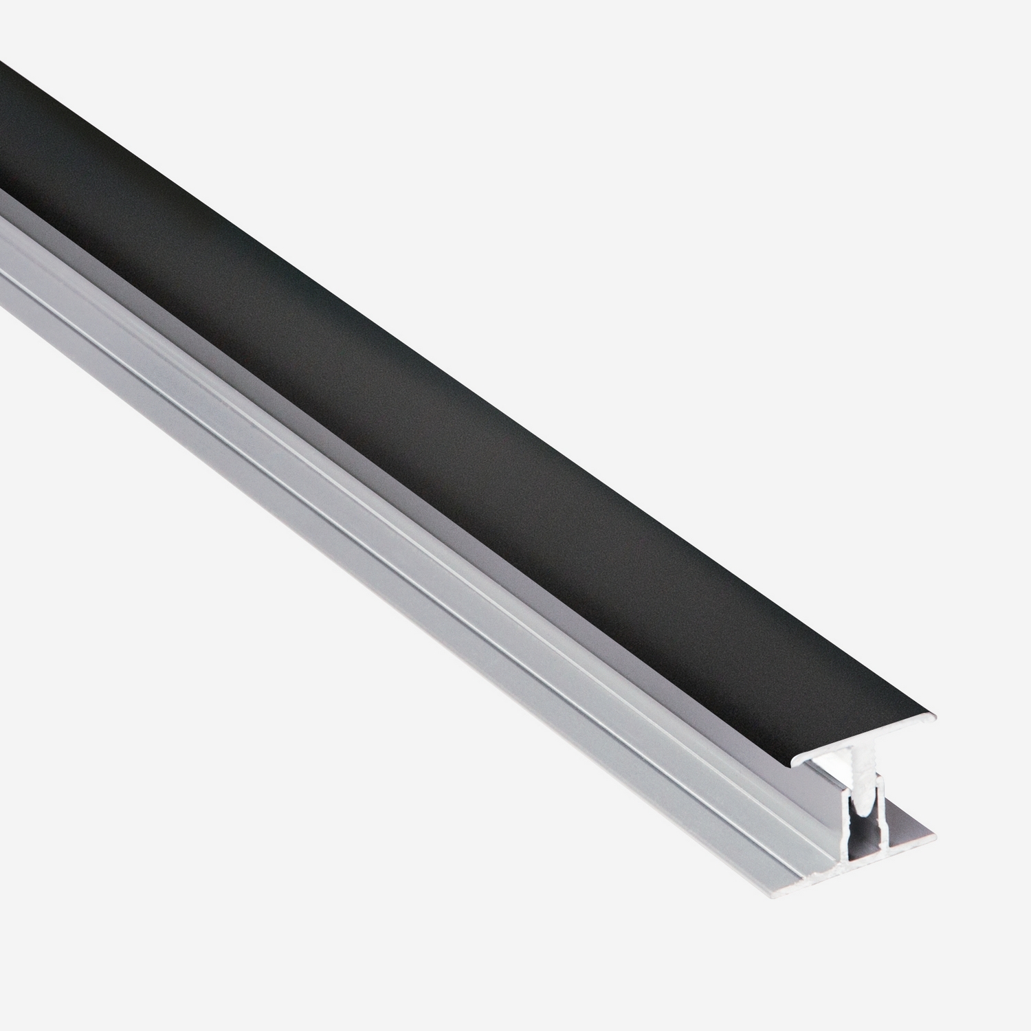 Skjøteprofil Fibo Todelt Sort 2400