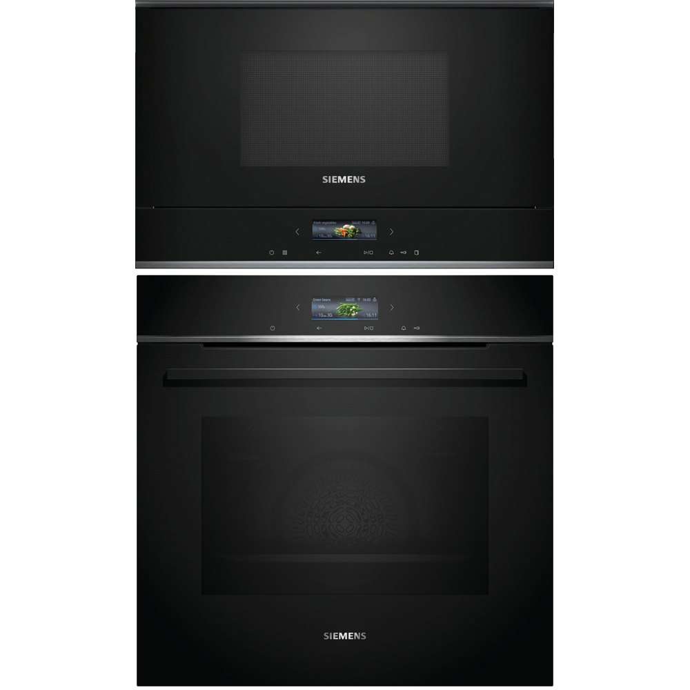 Mikrobølgeovn / Ovn Siemens HB734G2B1 + BF722L1B1 Innbygging