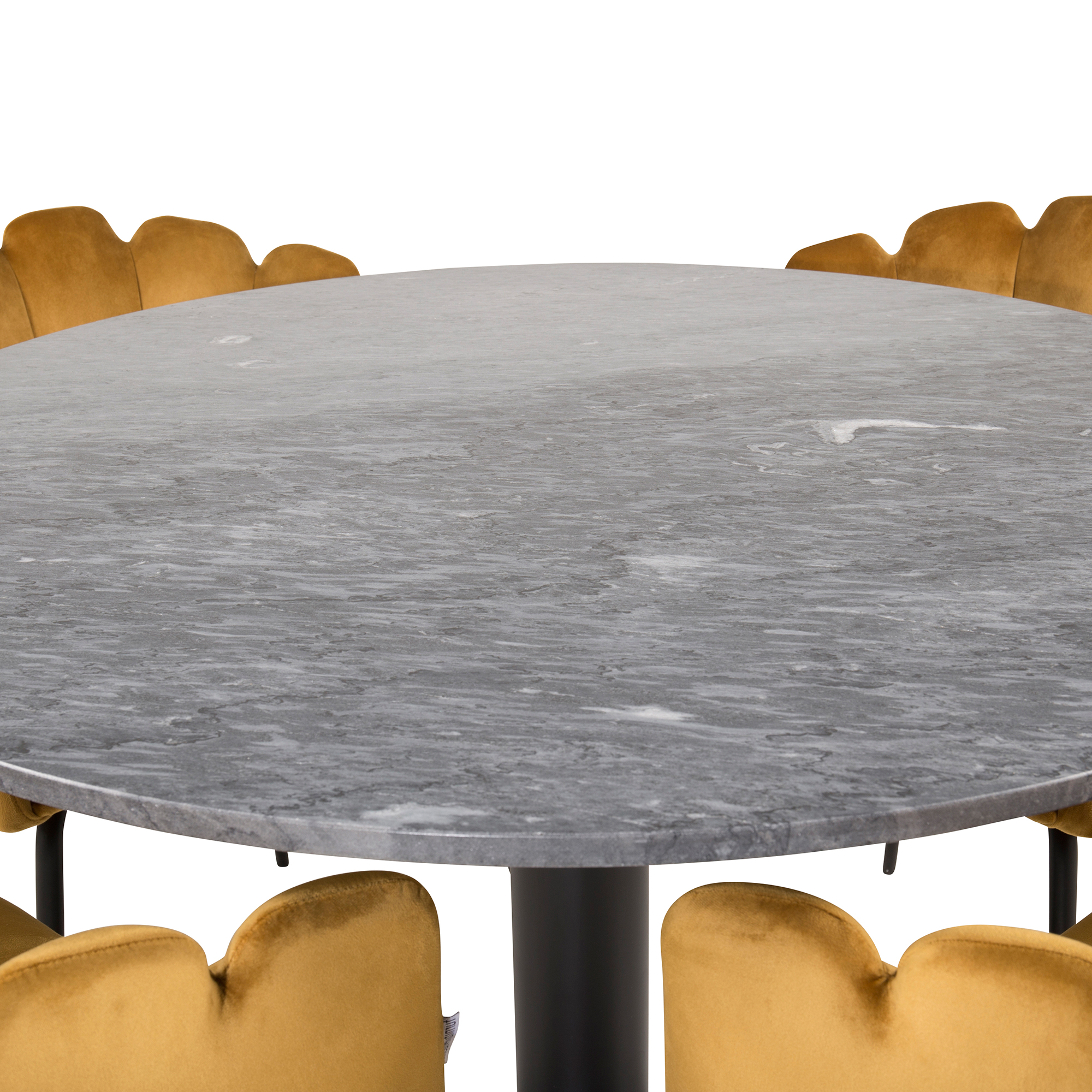 Spisegruppe Venture Home Estelle med 4 Limhamn Rundt Stoler