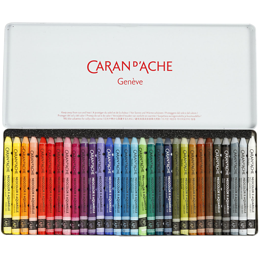 Akvarellfargestifter Creativ Company Neocolor II Ass Farger 30 stk/1 Pk