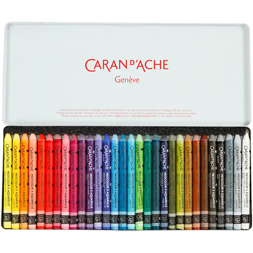 Akvarellfargestifter Creativ Company Neocolor II Ass Farger 30 stk/1 Pk