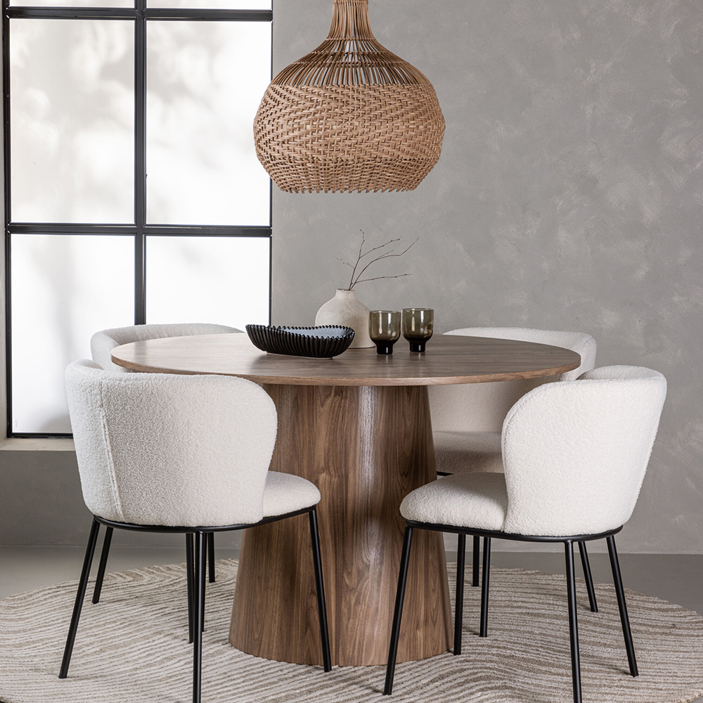Spisegruppe Venture Home Lanzo med 4 Edina Stoler