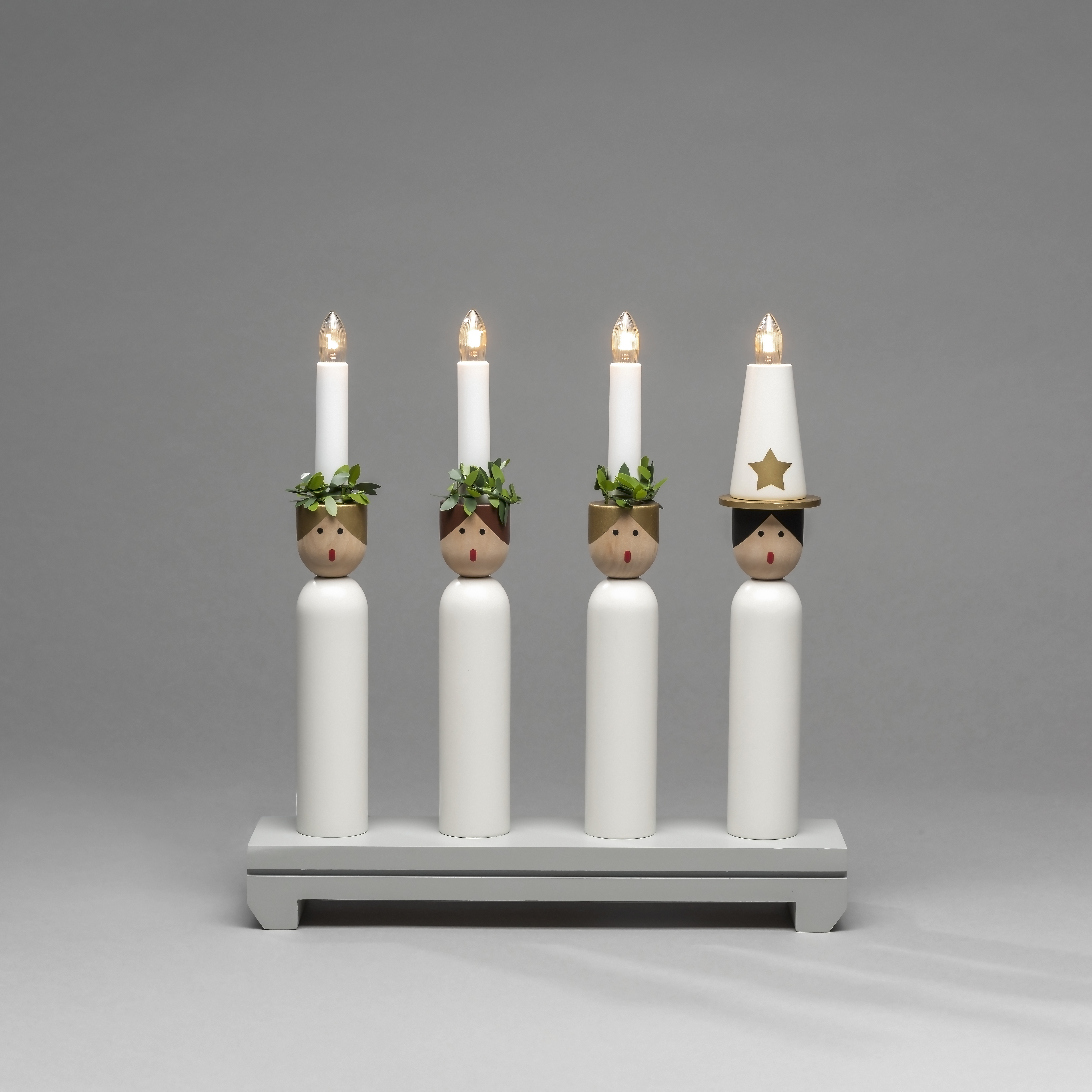 Adventstake Gnosjö Konstsmide Lucia-tog 4L