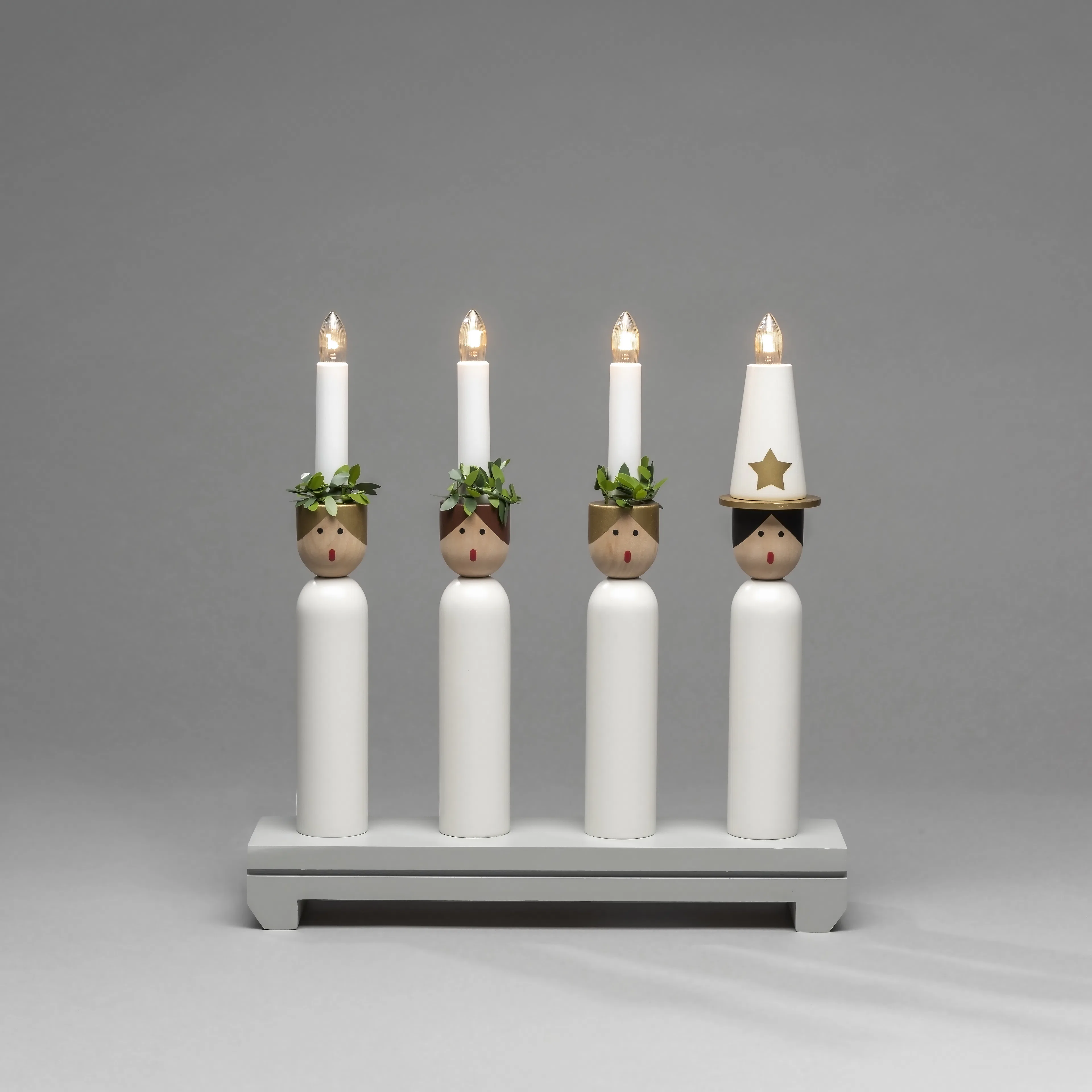 Adventstake Gnosjö Konstsmide Lucia-tog 4L