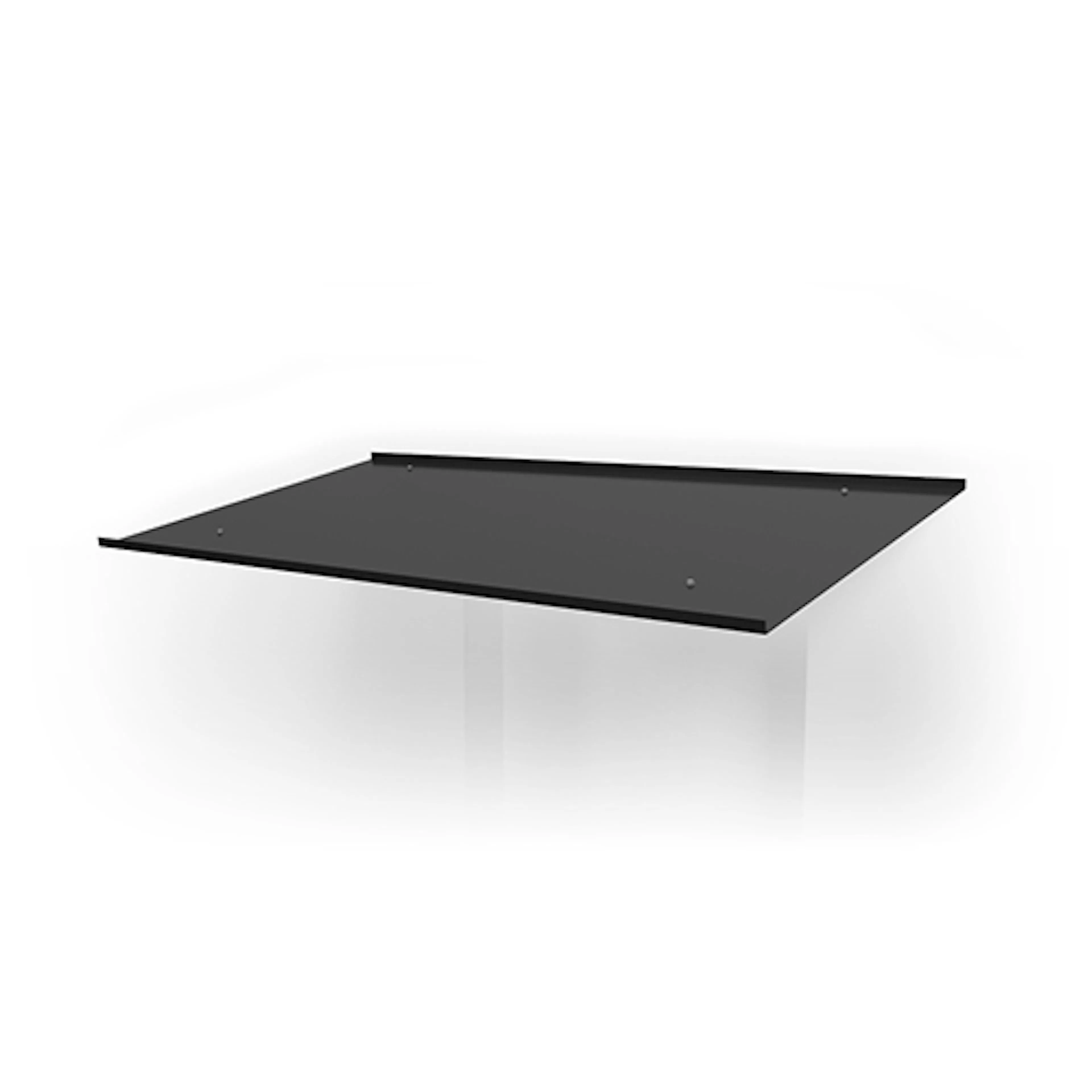Console Flat Svart - Aluminium Svart Flat Svart, Svart Aluminium, BxH: 1500x160 mm D: 800 mm