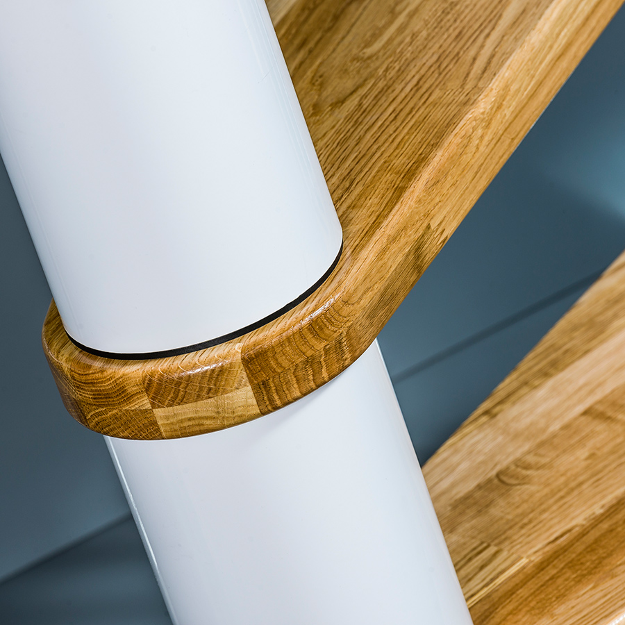 Spiraltrapp Byggera Euro Design Hvit