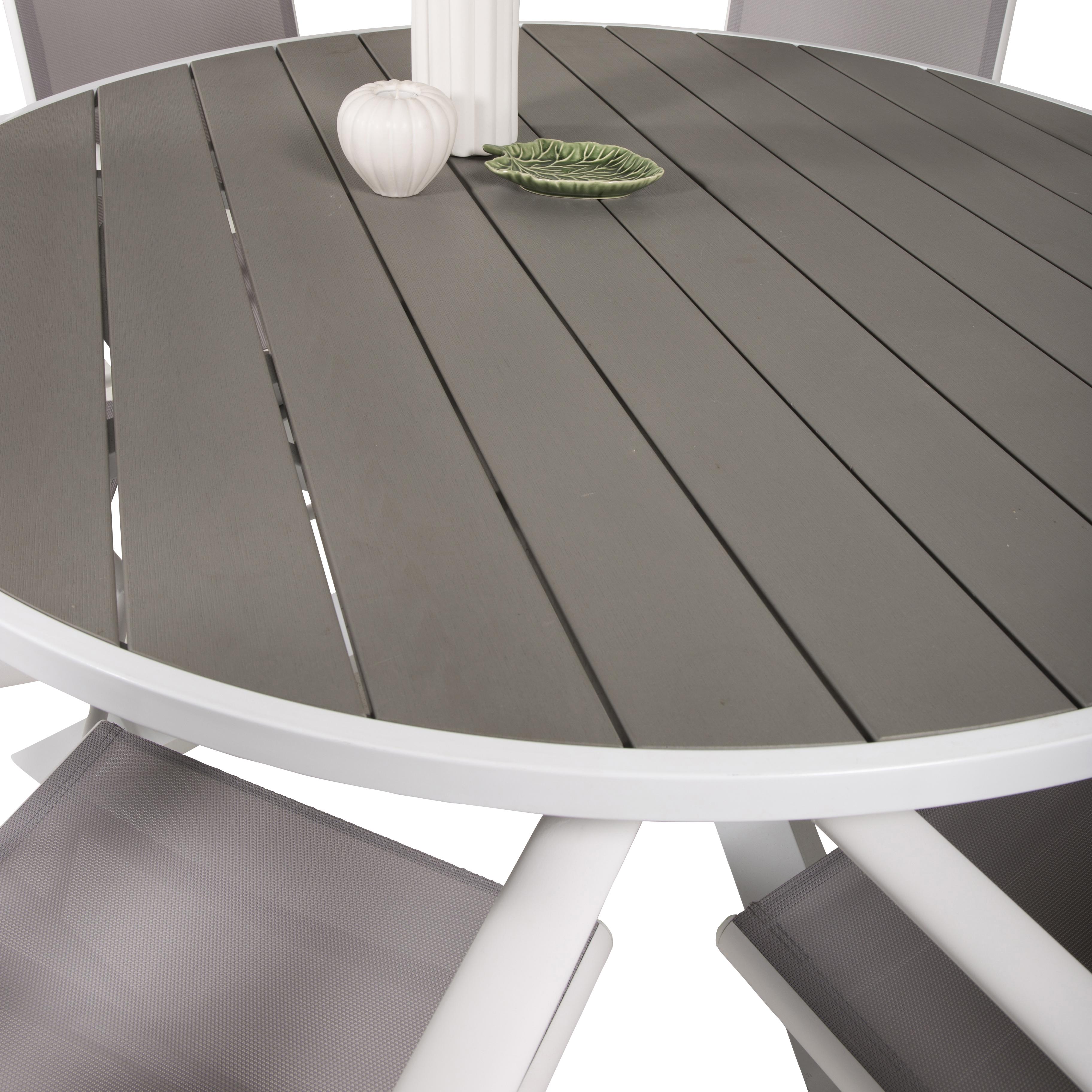 Spisegruppe Venture Home Pincy Ø 140 med 6 Bront Stoler