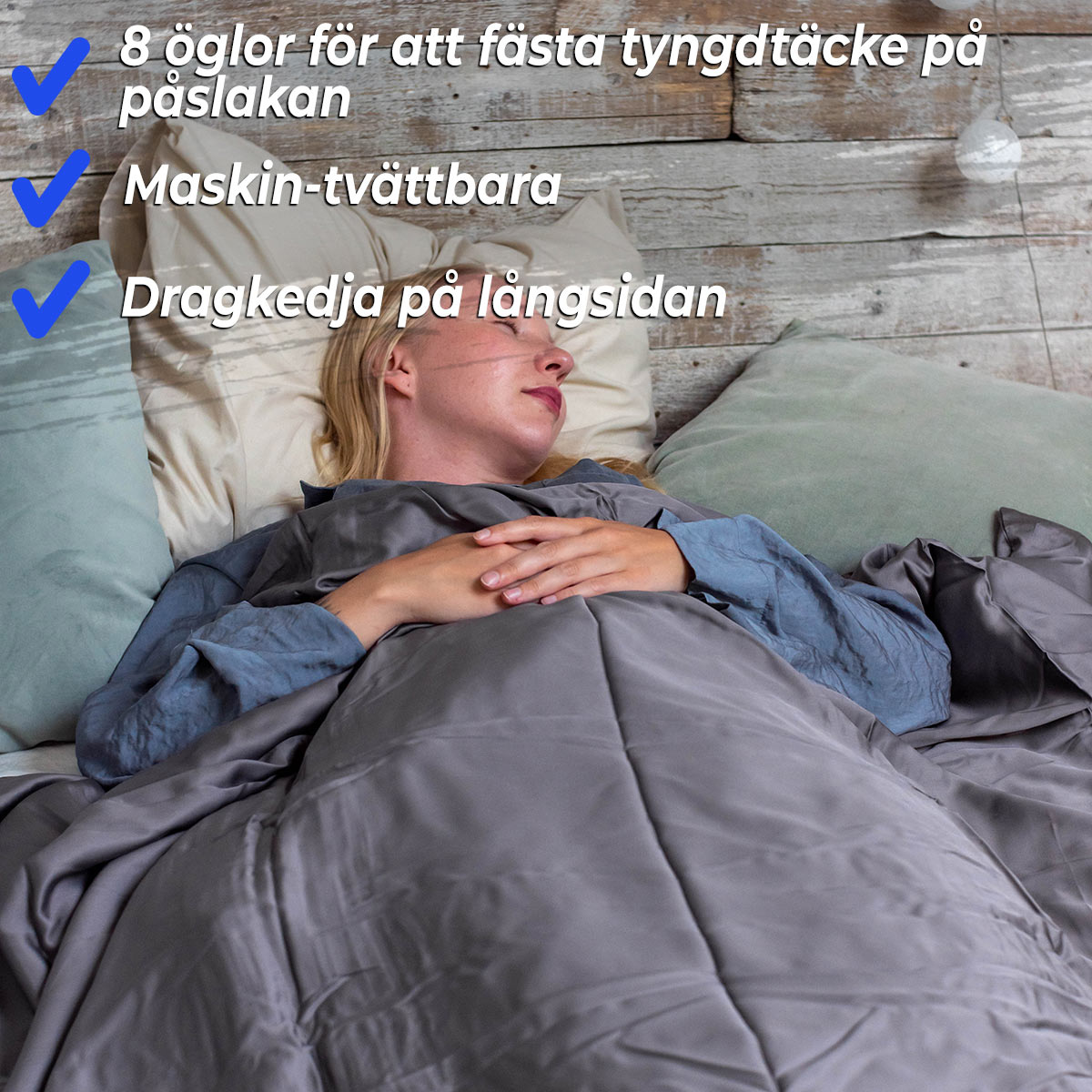 Lakenpose Polar Night Bambu Enkeltseng