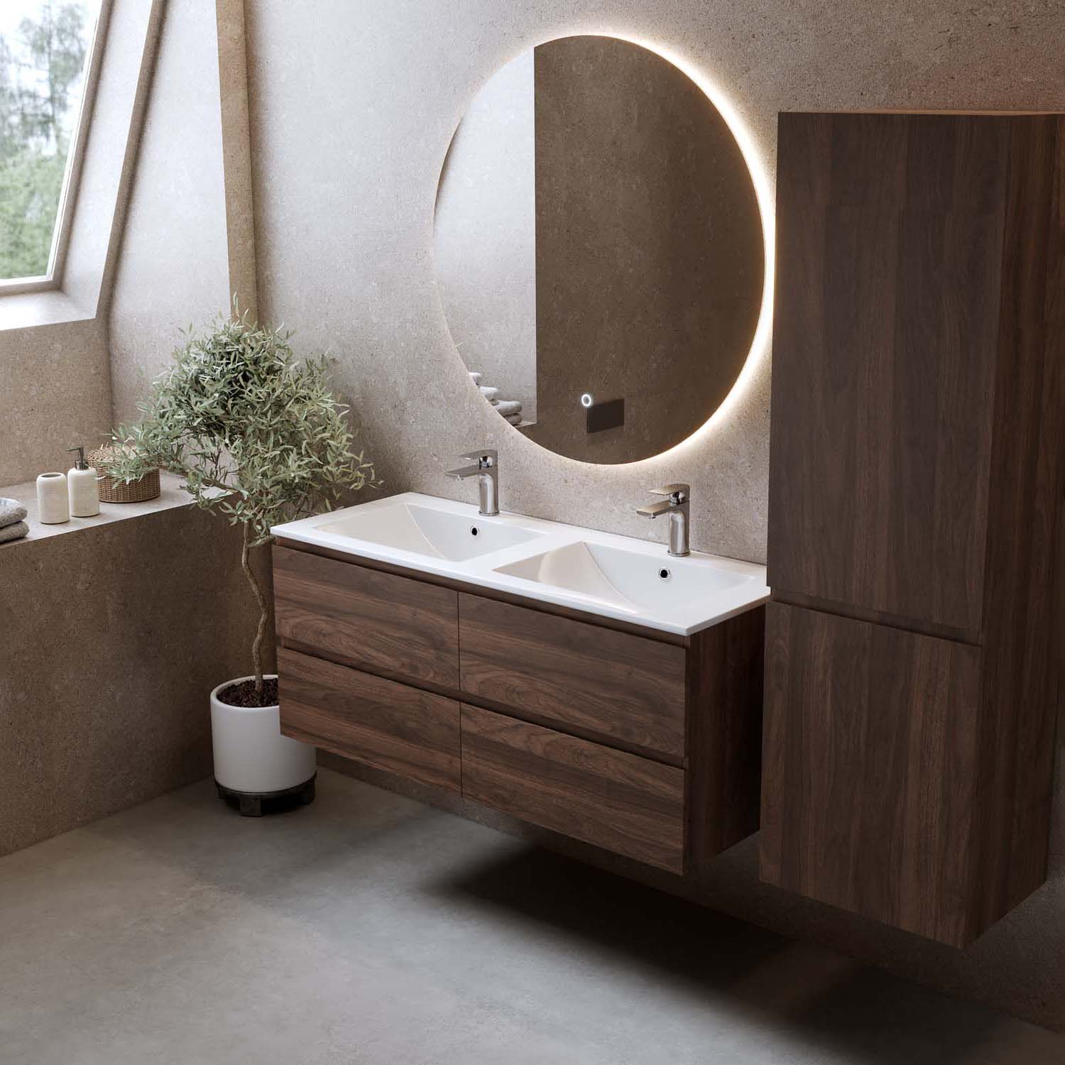 Servantskap Bathlife Eufori Valnøtt
