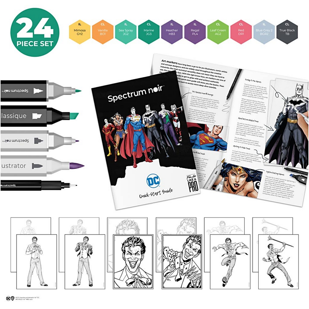 Hobbysett Creativ Company DIY Kit Illustrasjon Heroes og Villains Joker