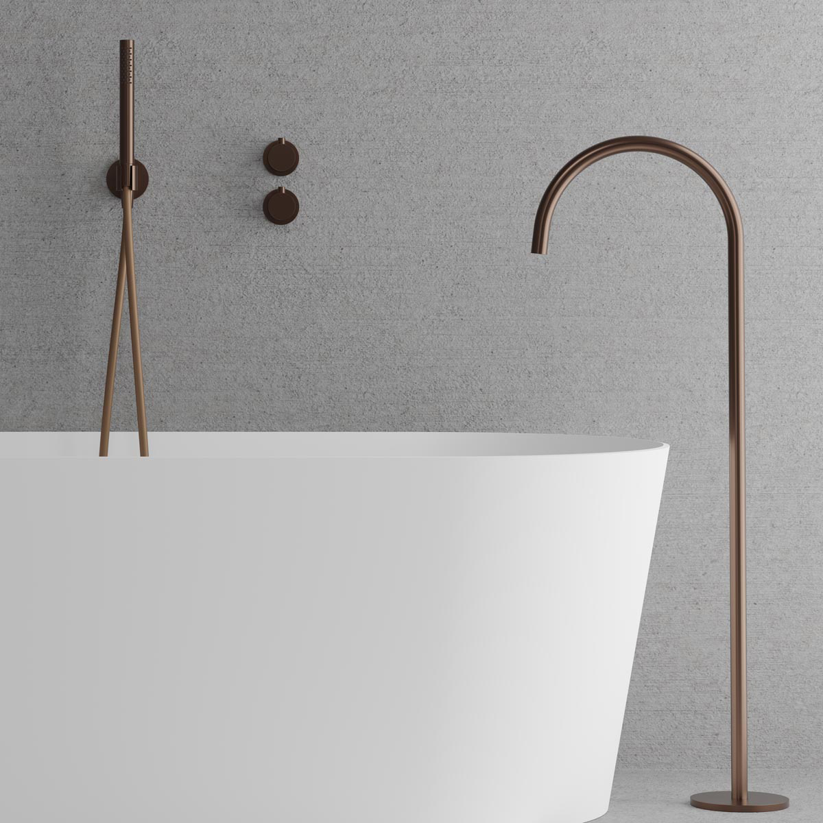 Takduschset Scandtap Steel Harmonized Bliss 4 med Badkarsfblandare för Inbyggnad | badrum - duscharmatur - takdusch | KakelKungen