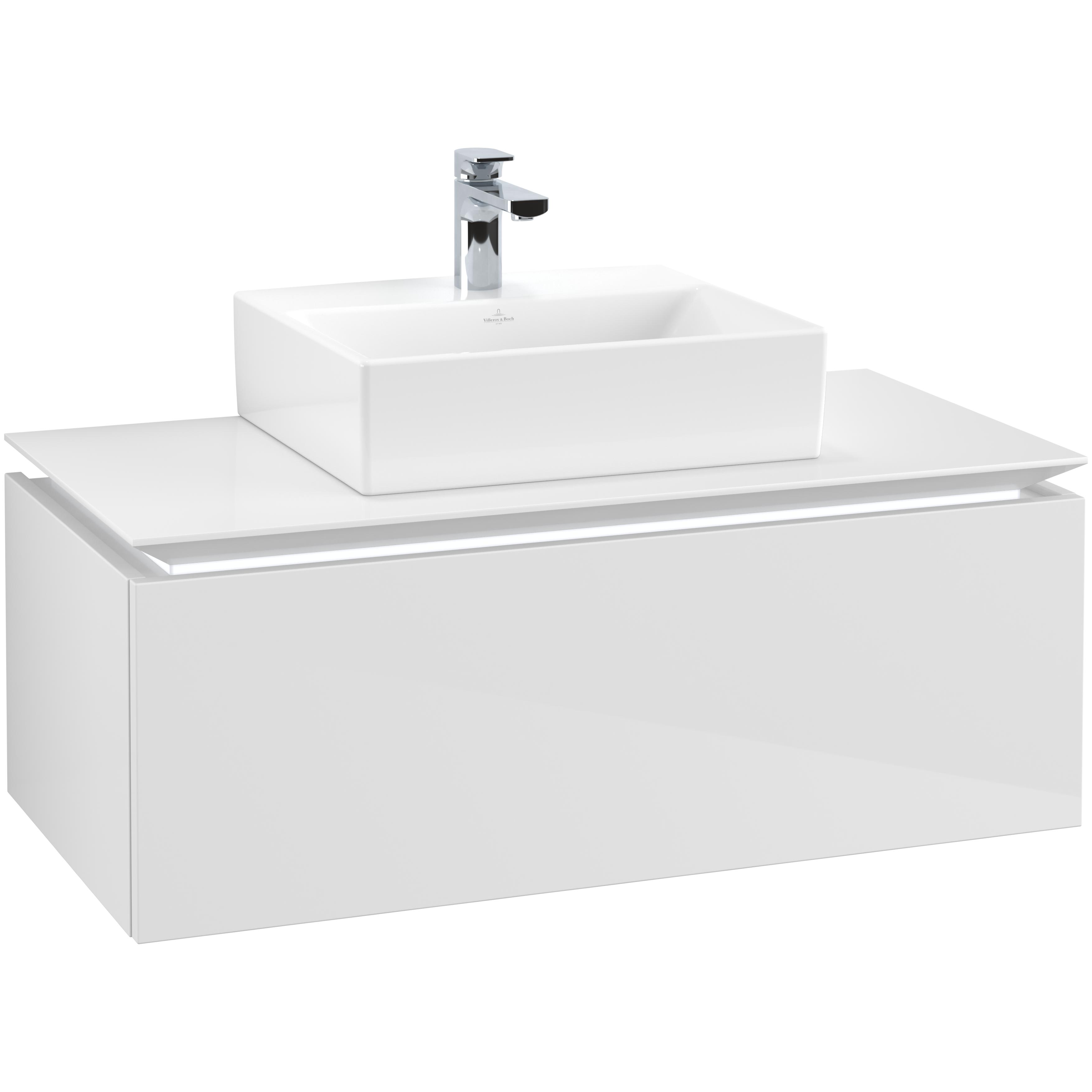 Tvättställsskåp Villeroy & Boch Legato Kompakt 1000 med 1 Låda för Tvättställ från Memento | badrum - badrumsmobler - tvattstallsskap-och-kommod | KakelKungen