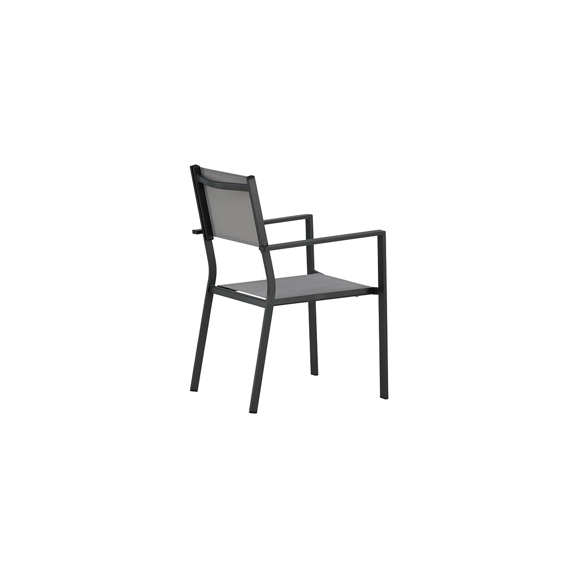 Copacabana Stacking Chair - Black/Grey - Grå
