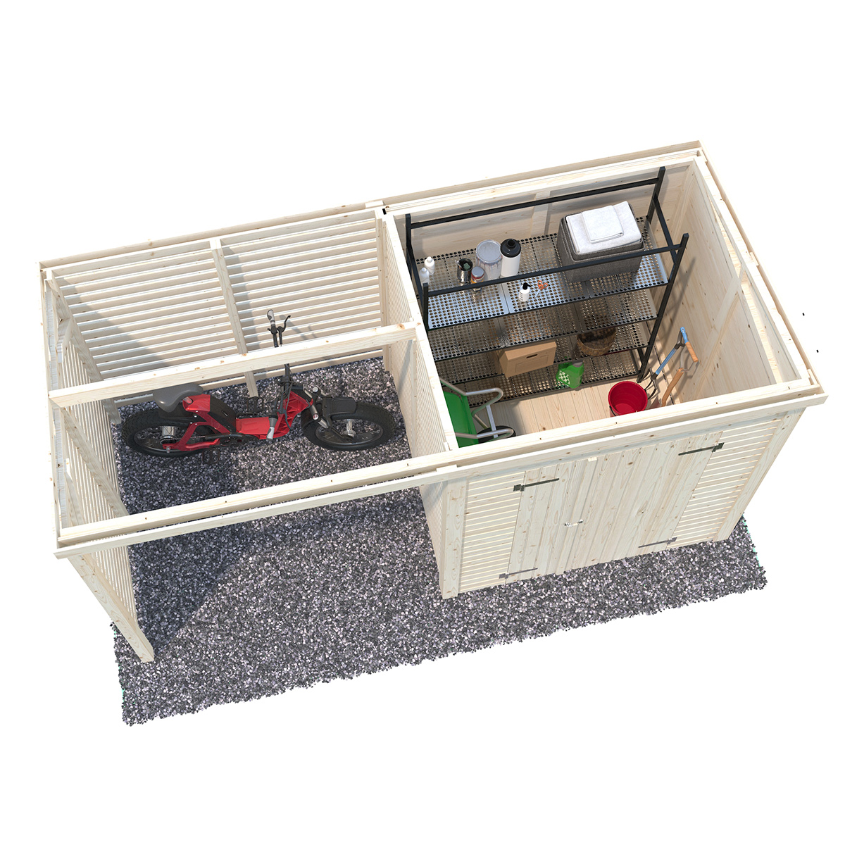 Redskapsbod Palmako Leif 3,0 + 2,9 m2