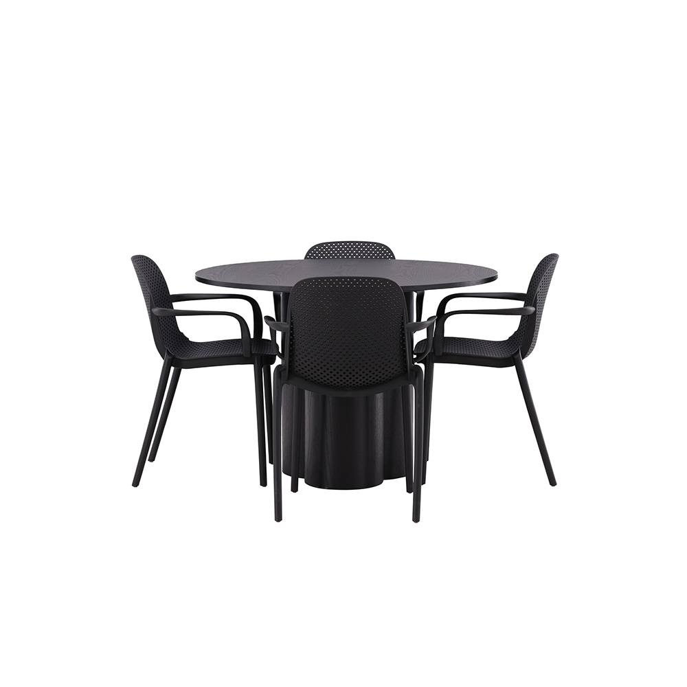 Spisegruppe Venture Home Olivia med 4 Baltimore Stoler