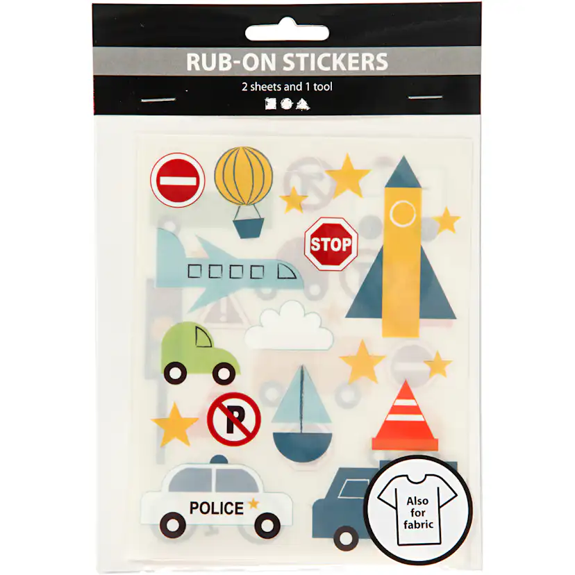 Rub-on-Merkelapper Creativ Company Transport