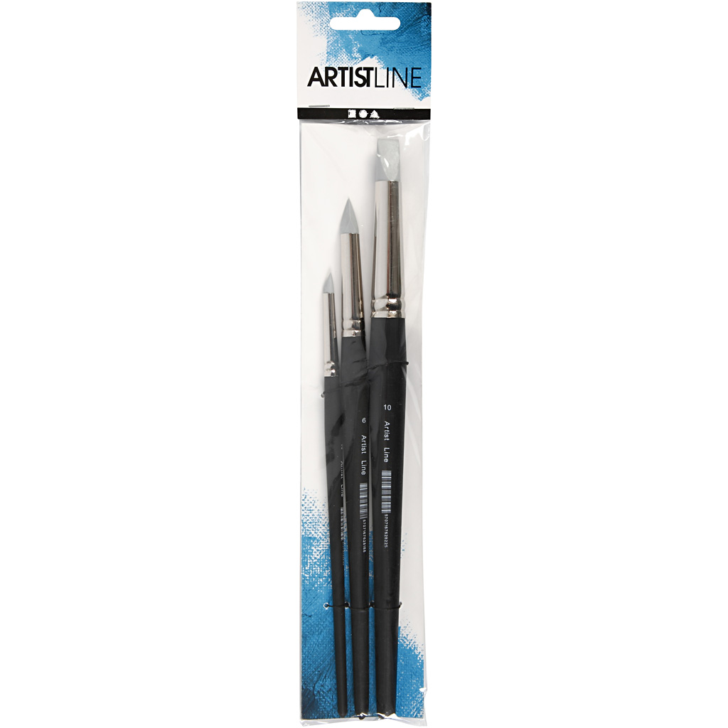 Pensel Creativ Company Artist Line Str 2+6+10 mm 3 St/1 Förp