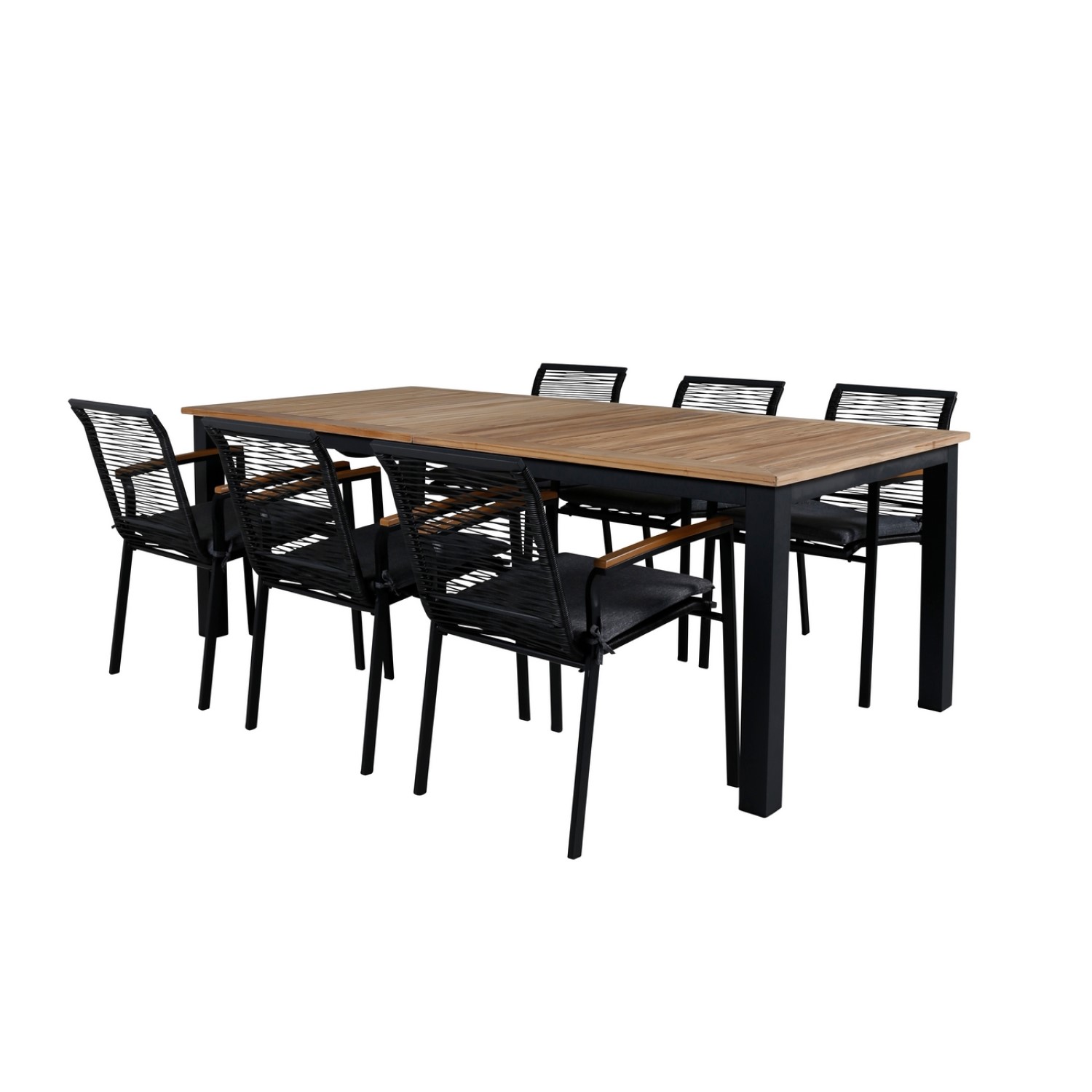 Spisegruppe Venture Home Perla med 6 Douglas Spisestoler