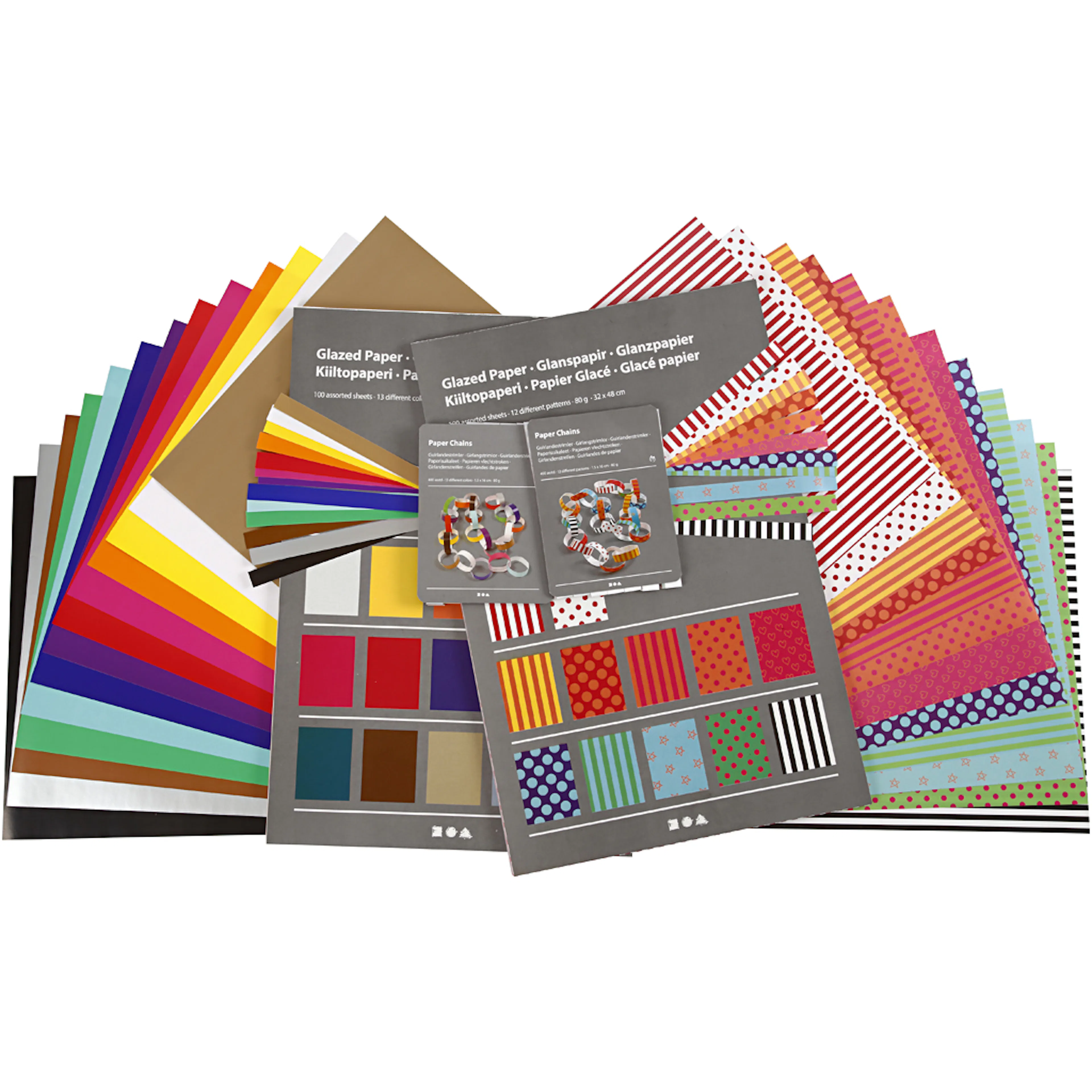 Glanspapir Creativ Company 32x40 cm 80 g 1 sett
