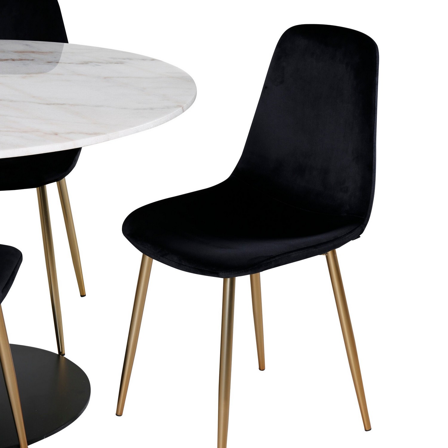 Spisegruppe Venture Home Estelle HHvitmed 4 Pobbie Stoler