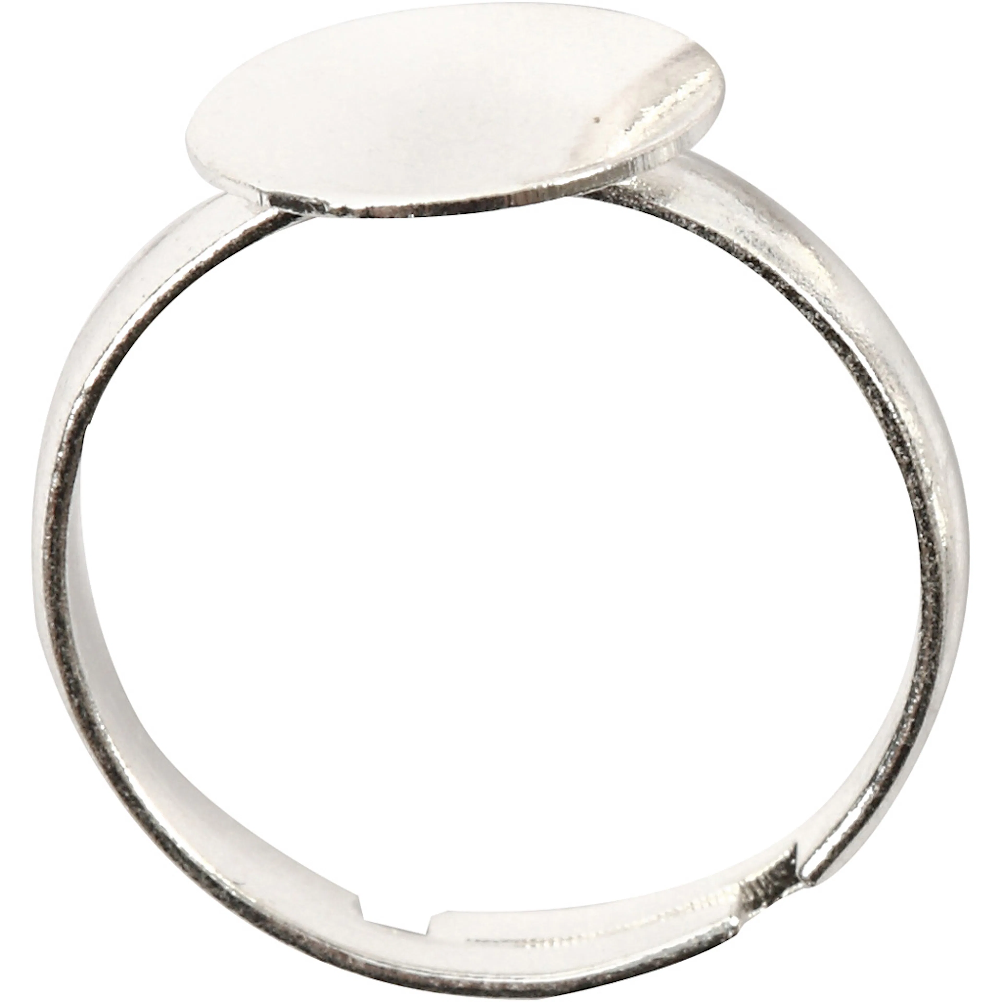 Fingerring, försilvrad, 15 st./ 1 förp. 15 st