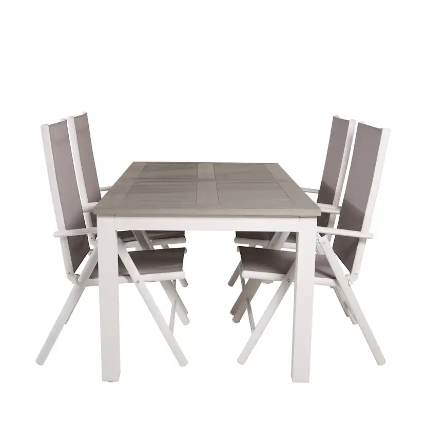Spisegruppe Venture Home Aleyna 152/210 med 4 Bront Stoler