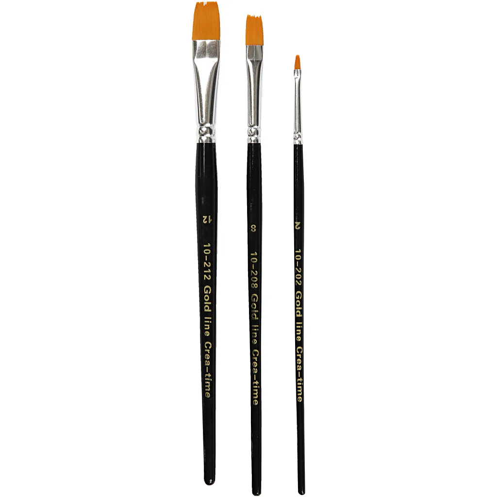 Pensler Creativ Company Gold Line Flate Nr 2+8+12 3 Stk/1 Pk