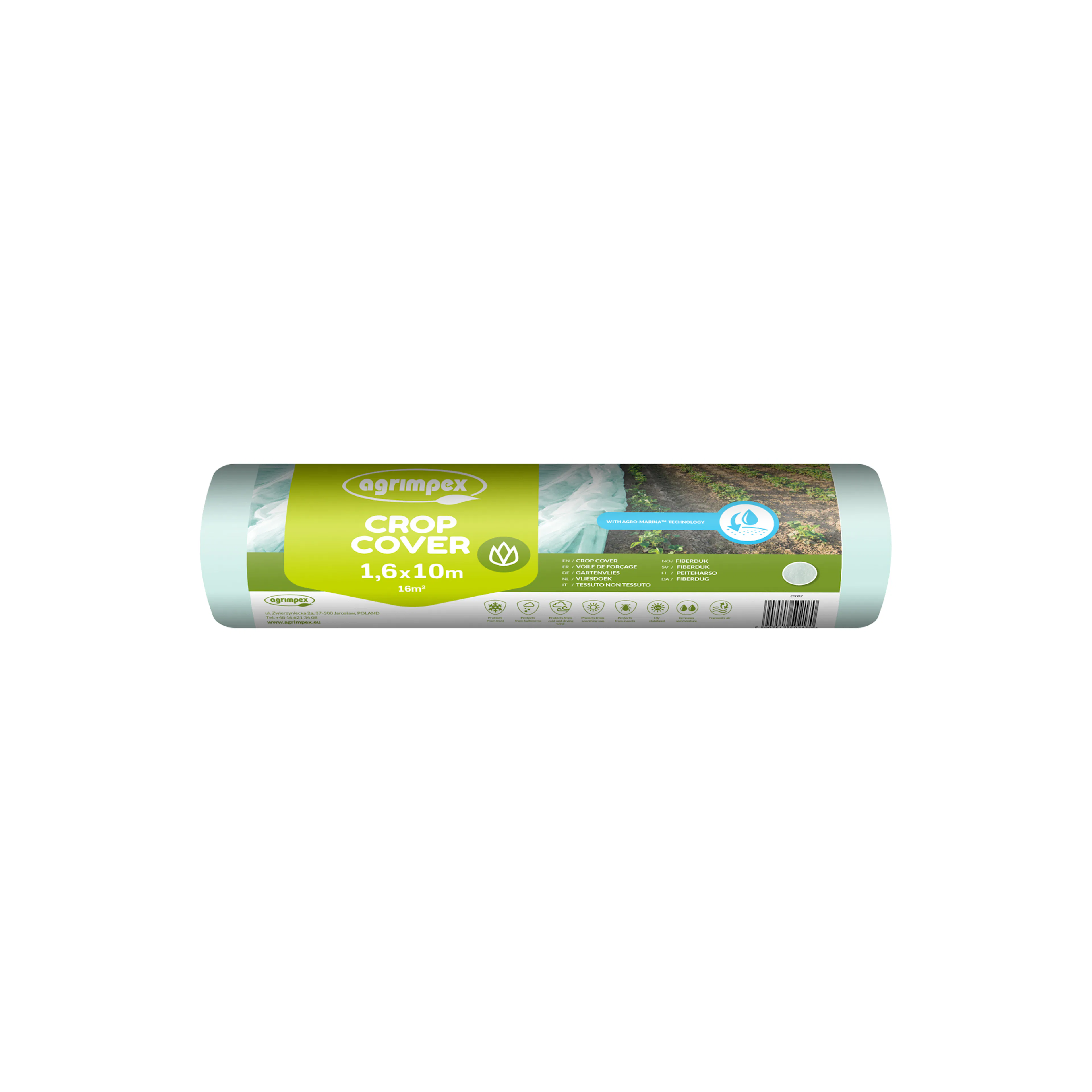 Fiberduk Jabo Agrimpex Agro-Marina 1,6x10 m Turkis
