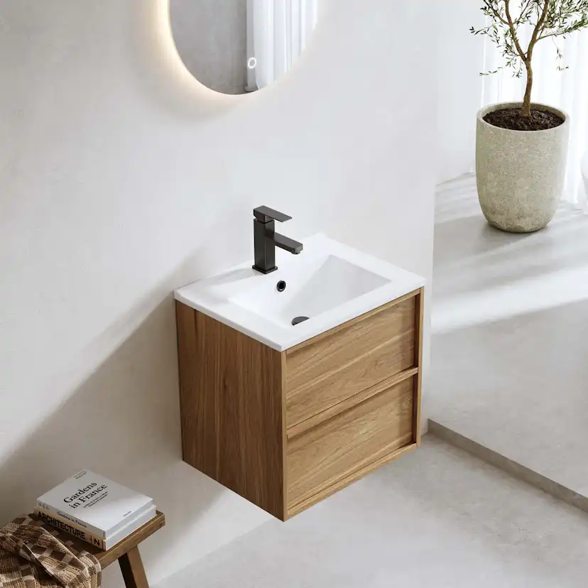 TVÄTTSTÄLLSSKÅP CHARM 500 EK MED TVÄTTSTÄLL 510 mm, Eik