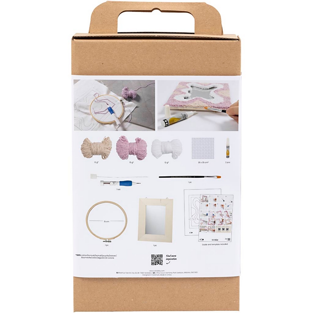Hobbysett Creativ Company DIY Kit Speil Pastellfarger