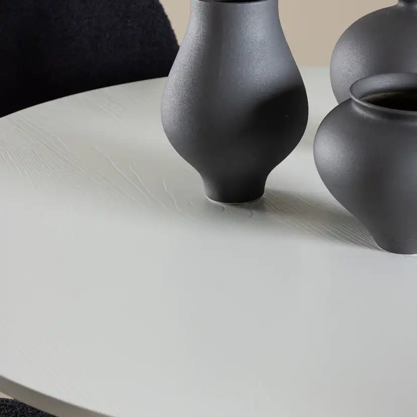 Spisegruppe Venture Home Härön Ø110 med 4 stk Polar Stoler Teddy